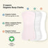 Organic Burp Cloths for Baby Boys and Girls and Portable Diaper Changing Pad Bundle - Burping Cloth, Burp Clothes
