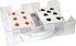 DNB Revolving Playing Card Tray - 2 Deck Plastic Rotating Canasta Card Holder