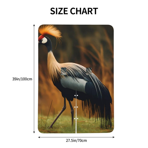 Zhbvncp Grey Crowned Crane Baby Car Seat Cover & Breastfeeding Nursing Cover - Breathable Stretch Fabric Multi-Use