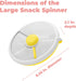 GoBe Kids Large Snack Spinner Slide Bundle - Reusable Snack Container with 4 Compartment Dispenser, BPA/PVC Free, Taro