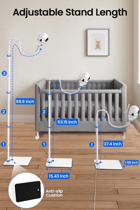 Yaekea HB6550/HB65/HB6560/HB6340/HB6339/Camera 1/4 DXR-8 PRO/DXR-8 Baby Monitor Floor Stand Holder Mount Compatible