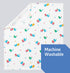 100% 36" 40" (91.4 cm 1 Medline Baby Blanket in Duck Print, Classic Design, Heavy Weight, Cotton, Cuddly and Soft