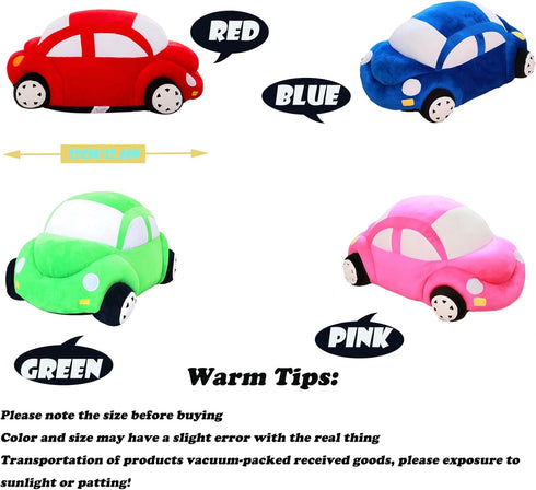 CHELEI2019 12.6" Blue Car Stuffed Animal, Plush Pillow Toy - Gifts for Boys and Kids