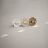 FRIGG Daisy Natural Rubber Baby Pacifier, Made in Denmark, BPA-Free (Croissant/Portobello, 6-18 Months) 2-Pack