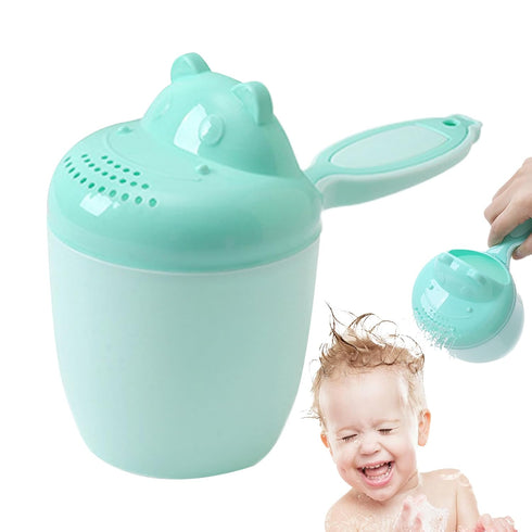 Generic Tiny Tot Bath Rinse Cup - Child Shampoo Pourer, Cartoon Water Bucket for Hair Washing, Gentle Shower Accessory