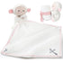 Baptism Gifts for Baby Girl Boys, Lamb Security Blanket with Christian Cross, Soft Bedtime Toy (Pink)