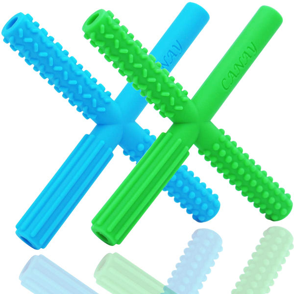 X Hollow Chew Tubes Sensory Chew Toys for Autistic Children(2 Pack), Alt.
