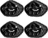 RC Military Truck Wheels, 4pcs Rubber Crawler Tire for WPL 1/16 RC Vehicle