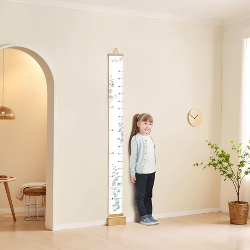 7 let's make Growth Chart for Wall Ft Height Chart with Keepsake Box & Hook Waterproof Canvas Measure Wall Ruler