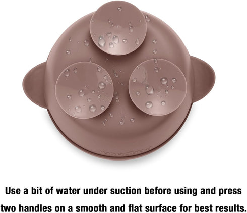 PandaEar 3 Pack Baby Bowls with Suction, Silicone Toddler Bowls with Lids, No Spill Feeding Bowl Set for Baby Infant,