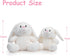 10inch HollyHOME Bunny Stuffed Animal, Easter Bunny Plush Toys, Soft and Cuddly Stuffed Rabbit Easter Gift for Kids