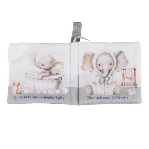 0-12 Tummy Ali+Oli Baby Cloth Book Soft Sensory Crinkle Book with Teether for Infants Months Early Learning Touch