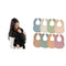 Baby Wrap Carrier and Muslin Bibs, Pack of 8 Bundled by Comfy