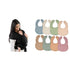 Baby Wrap Carrier and Muslin Bibs, Pack of 8 Bundled by Comfy
