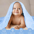 Skin,2Pack MUKIN Baby Bath Towels, Super Soft Cotton Receiving Blanket for Baby's Delicate Swaddle Blanket for Newborns