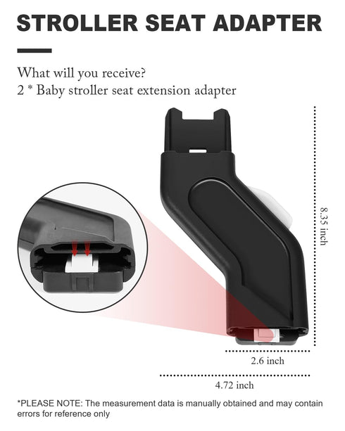ODNEX V2, V3 V2, Upper Adapter Accessories Compatible with UPPAbaby Vista, Vista Vista Strollers/Bassinet, Toddler Sea
