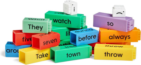 hand2mind Reading Rods, Sentence Construction for Kids, Parts of Speech Linking Cubes, Reading Tools
