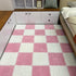 BXEBUI 12pcs Carpet Squares Puzzle Floor Mat, Plush Interlocking Carpet Tiles, Anti Slip EVA Foam Jigsaw Floor Tiles