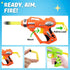 6 Pack Mini Foam Dart-Firing Blasters - Micro Toy Guns with 36 Darts, Nerf Compatible Bulk Party Favors for Kids