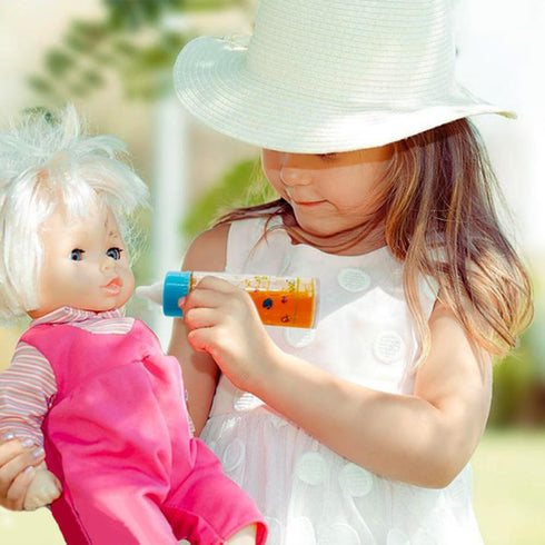 Baby Doll Accessories Playset with Magic Disappearing Bottles and Pacifier for 12-18" Dolls, Big Set for Girls