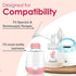 S1 S2 6 4.7oz 140ml Nenesupply Storage Bottles Collection for Spectra Motif Luna Breast Pumps pc with Collar