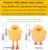Plush Duck Stuffed Animal - 15.7in Long-Legged Yellow Duckling Soft Toy for Kids and Friends