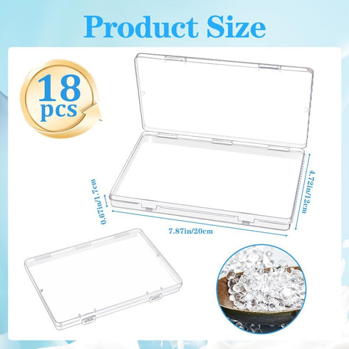 GRETJOB 18 7.48 5.11 0.67 Pcs Clear Flat Breast Milk Freezer Storage Organizer, Space Saving Breastmilk Freezer Tray