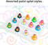 Kicko 12 Assorted Rubber Ducks, 2 Inch Splat Pattern – Jeep Ducks for Kids, Baby Bath Toys, Sensory Play, Stocking