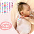 6 Pack 6DBP06 ALVABABY Baby Pacifier Clips Paci Universal Holder Leash Pacifier Clip Binky Holder for Teether Soothie