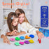 10PCS 123 Gift(10 Sensory Toys & Number Learning - Soft Silicone Stones with Keychains, Montessori Math Toys