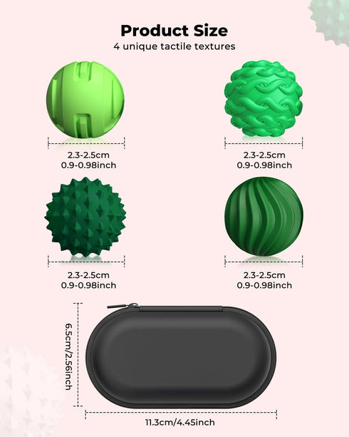 8Pcs 14+) XYOFUN Silicone Magnetic Fidget Toys, Silicone Sensory Ball, Textured Sensory Stress Relief Balls, Desk Toy