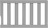Dream On Me Universal Convertible Crib Toddler Guard Rail In Silver Grey