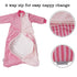 2-Way 2.0, 9-12 12-18 4 Soft,Cozy Baby Sleep Sack - Long Sleeve Cotton Velvet Wearable Blanket for Girl and Toddlers