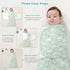 1.0 0-6 Baby Swaddle Sleep Sack, Tog New-Parent-Friendly Swaddle for Newborns & infant Months Baby Wearable Blanket