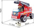 Playset| Hape Fire Truck Wooden Fire Engine Toy with Action Figure & Rescue Dog