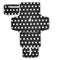 YANENDIE Polka Dots Black White Portable Diaper Changing Pad, Waterproof Baby Changing Mat