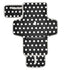 YANENDIE Polka Dots Black White Portable Diaper Changing Pad, Waterproof Baby Changing Mat