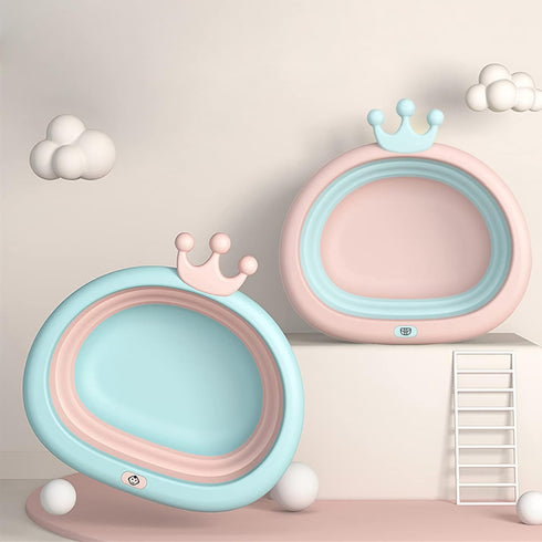Collapsible Wash Basin for Baby, Portable Baby Wash Basin, Multipurpose for Home, Kitchen, Outdoor Travelling
