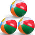 3 Pcs 12 Inch Inflatable Beach Balls - Swimming Pool Balls for Outdoor Activity and Summer Party Favors