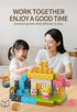 FXLYNAF 84-Piece 0.8in Set, Magnetic Blocks, Build Prince&Princess Magnet Game Stacking Building Blocks Cubes Magnets