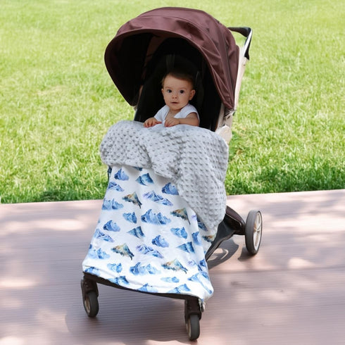FIGEPO 30 40 Inch 1) New Born Baby Boy Blanket Double Layer Fuzzy Nursery Toddler Blankets Soft Minky Daycare Baby Boys