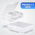 50 3.7x2.7 Inch Skylety Pcs blank Playing Card Case, Clear Poker Box Snap Closed, Plastic Playing Game Card Storage Box
