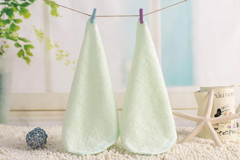 20 Pack 10" 10" 5 Tosnail x Ultra Soft Bamboo Fiber Baby Bath Washcloths and Towels - Assorted Colors