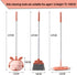 Kids Cleaning Toy Set, Mini Child Broom, Mop and Dustpan, Little Housekeeping Helper Set ,Pretend Home Cleaning Play Set for Toddler Age 1-5,6pcs (Pink)