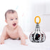 KAKIBLIN Baby Hanging Rattle Toys, 4 Pack Soft Squeaky Toys for 0-6 Months Newborn Infant Car Seat Travel
