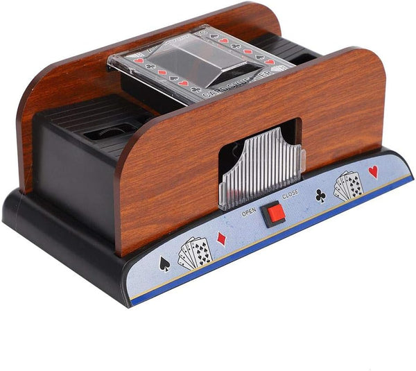 ZJchao Automatic Card Shuffler, Battery Operated Poker Shuffling Machine for Home Tournament Use.