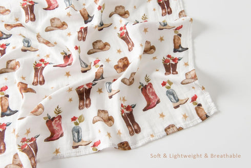 2 Pack 47 47 inches, (2 Pack ittle Jump Muslin Swaddle Blankets for Boys Girls, Receiving Baby Blanket Large x Soft