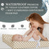 Vegan Leather Contoured Baby Changing Pad | Waterproof & Wipe-Clean PU Leather Diaper Change Mat, Soft, Wipeable Cover