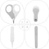 Totority Nail Clippers and File Kit for Newborns with Safety Guard, Tweezers, and Storage Case Manicure Tools