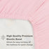 Everyday Kids 2-Pack Fitted Crib Sheets, 100% Soft Microfiber Baby Sheet, Pink and White Nursery Sheets